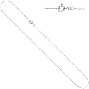 Ankerkette 585 Wei�gold 1,3 mm 50 cm Gold Kette Halskette Federring