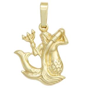 Kettenanhnger Sternzeichen Wassermann 333 Gelbgold