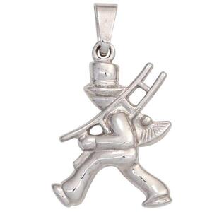 Kinder Anh�nger Schornsteinfeger 925 Sterling Silber rhodiniert