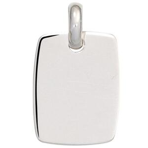 Anh�nger Gravur Gravurplatte aus 925 Sterling Silber rhodiniert