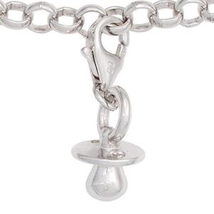 Einh�nger Charm Schnuller 925 Sterling Silber rhodiniert