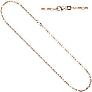 Ankerkette 925 Sterling Silber rotvergoldet 45 cm Halskette Karabiner