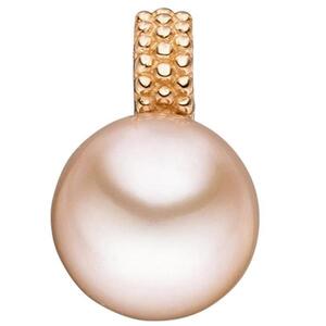Anh�nger 585 Rotgold 1 rosa S��wasser-Perle Perlen-Anh�nger