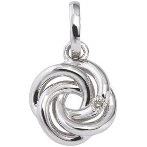 Anh�nger verschlungen 585 Gold Wei�gold 1 Diamant Brillant