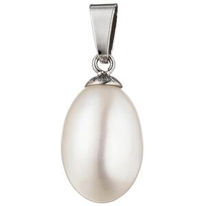 Anh�nger 925 Sterling Silber rhodiniert 1 S��wasser-Perle