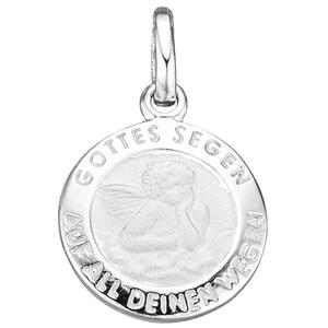 Kinder Anhnger Engel Schutzengel 925 Sterling Silber mattiert