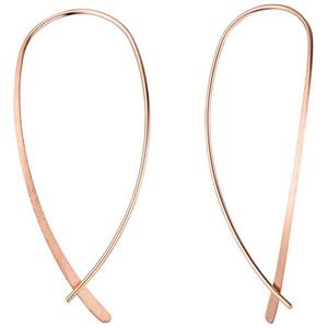 Durchzieh-Ohrh�nger 925 Silber rotgold vergoldet Ohrringe