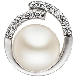 Anh�nger 925 Sterling Silber mit 1 S��wasser Perle und Zirkonia