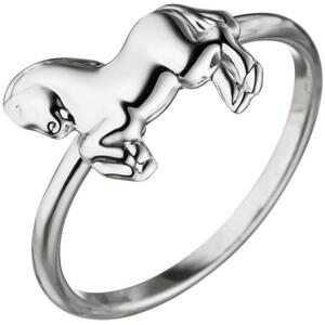Kinder Ring Pferd 925 Sterling Silber Kinderring. Pferdering (Gr��e: 46)