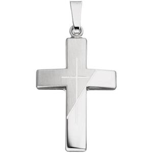 Anhnger Kreuz 925 Sterling Silber matt Kreuz Anhnger