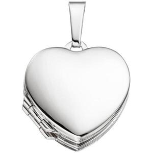 Medaillon Herz f�r 4 Fotos 925 Sterling Silber Anh�nger zum �ffnen