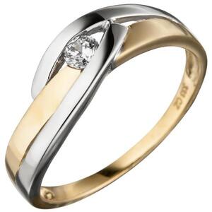 Damen Ring 333 Gelbgold Zirkonia Goldring (Gr��e: 56)