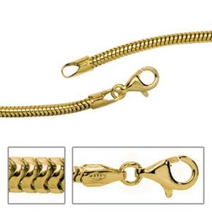 Schlangenkette aus 333 Gelbgold 2,4 mm 50 cm Halskette