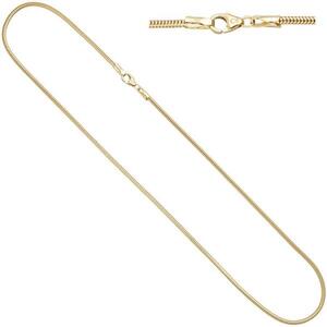 Schlangenkette aus 585 Gelbgold 2,4 mm 45 cm Gold Kette Halskette