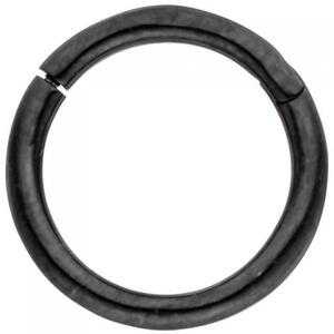 Segmentring Edelstahl schwarz mit Klick-System Ringstrke 1,2 mm
