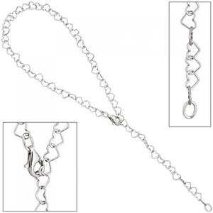 Fu�kettchen Fu�kette mit Anh�nger Herz 925 Sterling Silber 27 cm
