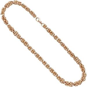 Collier Halskette 925 Sterling Silber Rotgold vergoldet 50 cm Kette