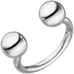 Damen Ring Kugel Kugeln 925 Sterling Silber Kugelring offen (Gr��e: 60)
