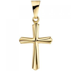 Anh�nger Kreuz 375 Gold Gelbgold Kreuzanh�nger Goldkreuz