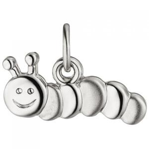 Kinder Anhnger Raupe 925 Sterling Silber teil matt Kinderanhnger