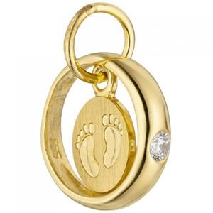 Anhnger Taufring Fe Babyfe 333 Gold Gelbgold 1 Zirkonia