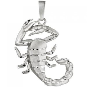 Anh�nger Sternzeichen Skorpion 925 Sterling Silber mattiert