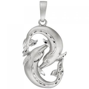 Anh�nger Sternzeichen Fische 925 Sterling Silber teil matt