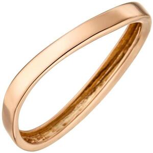 Damen Ring 375 Gold Rotgold, Rotgoldring (Gr��e: 58)