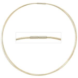 Halsreif 7-reihig 585 Gold Gelbgold 50 cm Goldkette Goldreif