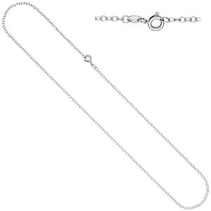 Ankerkette weit 333 Wei�gold 2,0 mm 42 cm Halskette Wei�goldkette