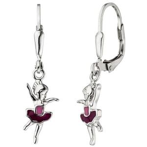 Kinder Ohrh�nger Ballerina 925 Sterling Silber Ohrringe Boutons