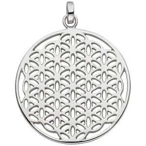 Anhnger rund 925 Sterling Silber rhodiniert Silberanhnger