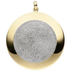 Anh�nger 925 Sterling Silber vergoldet mit Glitzereffekt
