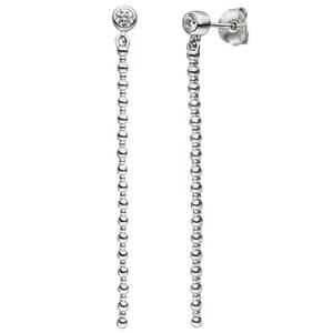 Ohrh�nger 925 Sterling Silber 2 Zirkonia Ohrringe Ohrstecker Silberohrringe