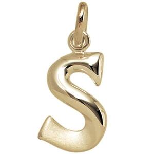 Anh�nger Buchstabe S 375 Gold Gelbgold Buchstabenanh�nger
