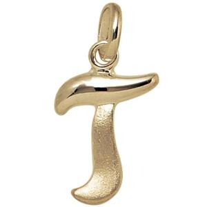 Anh�nger Buchstabe T 375 Gold Gelbgold Buchstabenanh�nger