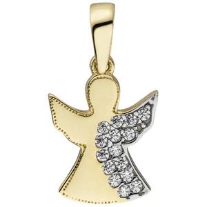 Anh�nger Engel Schutzengel 333 Gold Gelbgold 15 Zirkonia