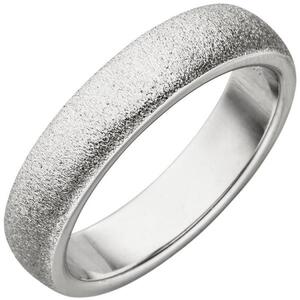 Damen Ring 925 Sterling Silber, mit Struktur (Gre: 58)