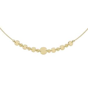 Collier Halskette mit Plttchen 925 Sterling Silber gold vergoldet 45 cm Kette