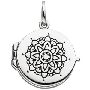 Medaillon rund fr 1 Foto 925 Sterling Silber