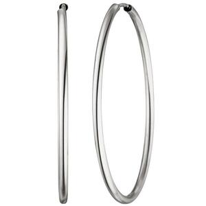 Creolen 585 Gold Wei�gold 39,1 mmOhrringe Wei�goldohrringe