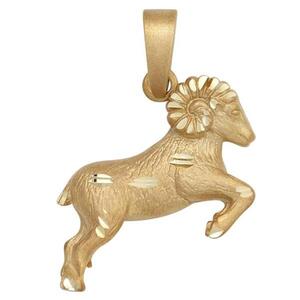 Anh�nger Sternzeichen Widder 925 Sterling Silber gold vergoldet matt