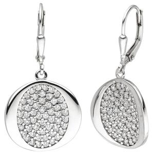 Ohrh�nger 925 Sterling Silber 110 Zirkonia Ohrringe Boutons Silberohrringe