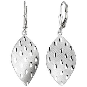 Ohrh�nger 925 Sterling Silber mattiert Ohrringe Boutons Silberohrringe