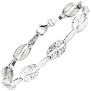 Armband aus 925 Sterling Silber geh�mmert, 19 cm Silberarmband