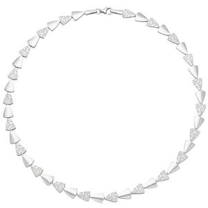 Collier Halskette 925 Sterling Silber gehmmert 45 cm Kette Silberkette