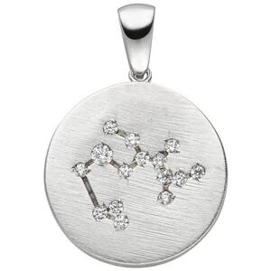 Anh�nger Sternzeichen Sch�tze 925 Sterling Silber matt 15 Zirkonia