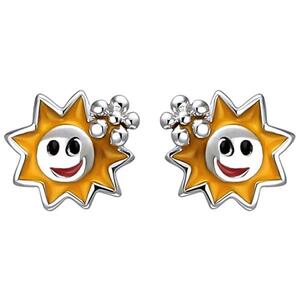 Kinder Ohrstecker Sonne 925 Sterling Silber Ohrringe Silberohrringe
