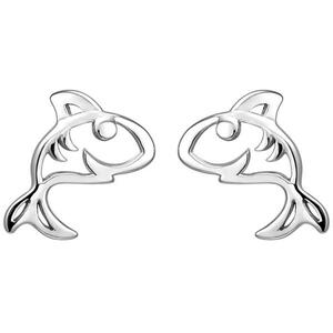 Kinder Ohrstecker Hai 925 Sterling Silber Ohrringe Kinderohrringe