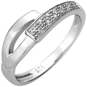 Damen Ring 925 Sterling Silber 13 Zirkonia (Gr��e: 50)